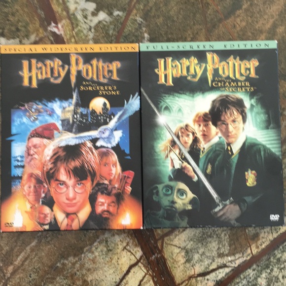 Harry Potter Mixed Bundle of Books & DVDs (set of 5) Sorcerers Stone Chamber - Picture 7 of 16